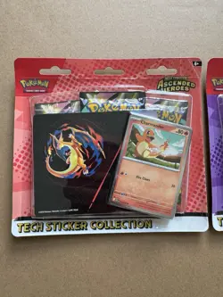 Pokemon TCG: Ascended Heroes Tech Sticker 1x Charmander & 1x Gastly - 6no. Packs - Image 2