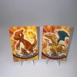 Pokemon TCG Topps TV Animation Edition Charizard #06 + Charmander HP - Image 1