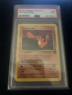 Pokemon TCG Charmander Team Rocket Series 50/82 Common Card Psa 9 - Image 1
