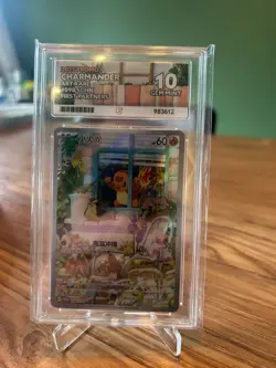 Pokemon TCG Chinese Charmander 098/SV-P Promo Card, ACE 10 - Image 1