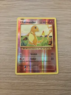Pokemon TCG Charmander XY Evolutions Reverse Holo - Image 1
