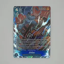 One Piece Card Game CCG Jinbe PRB02-007 Rare Alt Art Foil ENG 5000 Power - Image 1