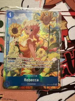 Rebecca (Alt Art) OP15-053 SR Adventure on KAMI's Island ONE PIECE ENGLISH - Image 1