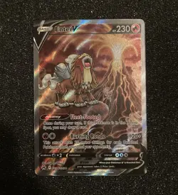Pokemon TCG Entei V GG36/GG70 Crown Zenith Galarian Gallery Full Art Holo NM - Image 1