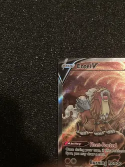 Pokemon TCG Entei V GG36/GG70 Crown Zenith Galarian Gallery Full Art Holo NM - Image 2