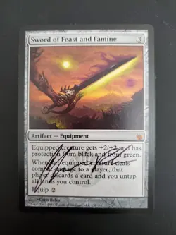 Mtg Sword Of Feast And Famine Ap Artist Proof Signed By Artist Limited To 50 - Image 1