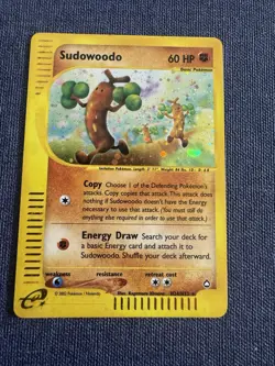 Sudowoodo H24/H32 Aquapolis Holo Swirl E-Series Pokemon TCG - Image 1