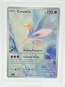 2024 POKEMON SHROUDED FABLE - SFA EN #071/064 CRESSELIA ILLUSTRATION RARE PSA 10 - Image 2