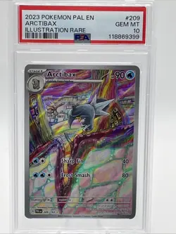 Pokemon TCG Arctibax 209/193 Paldea Evolved Illustration Rare PSA 10 - Image 1