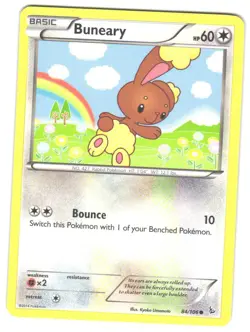 Pokemon XY: Flashfire Buneary #84/106 LP Common - Image 1