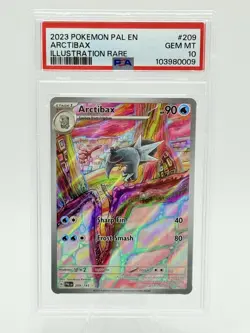 Pokemon Arctibax Paldea Evolved Illustration Rare #209 PSA 10 Gem Mint - Image 1