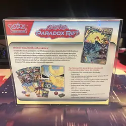 2023 Pokemon Center Paradox Rift Roaring Moon Sealed Elite Trainer Box ETB - Image 3