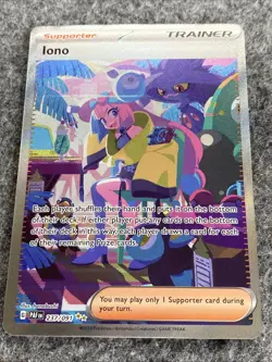 IONO 2024 POKEMON PALDEAN FATES SPECIAL ILLUSTRATION RARE 237/091 - Image 1