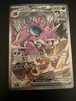 Pokemon TCG Team Rockets Nidoking EX 233/182 Sir Destined Rivals - Image 1