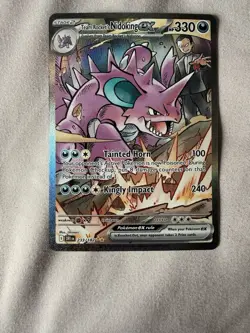 Pokemon TCG Team Rockets Nidoking EX 233/182 Destined Rivals - Image 1