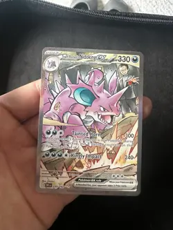 Pokemon TCG Team Rockets Nidoking EX 233/182 Sir Destined Rivals - Image 1
