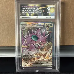Pokemon TCG Team Rockets Nidoking EX 233/182 Destined Rivals Ace 9 Mint SIR - Image 2