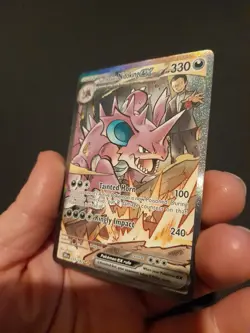 Pokemon TCG Team Rockets Nidoking EX Card 233/182 Sir Destined Rivals - Image 2