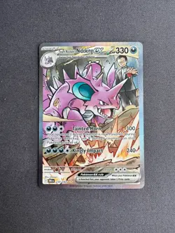 Pokemon TCG Team Rockets Nidoking EX Card 233/182 Sir Destined Rivals - Image 1
