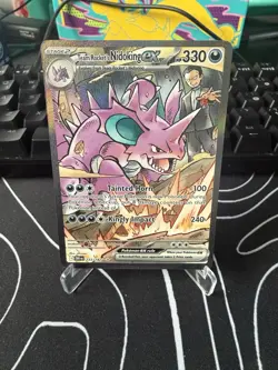 Pokemon TCG Team Rockets Nidoking EX 233/182 Sir Destined Rivals - Image 1