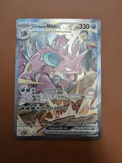 Pokemon TCG Team Rockets Nidoking EX 233/182 Sir Destined Rivals - Image 1