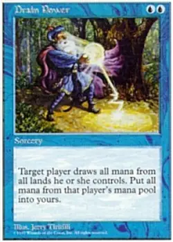 Drain Power Light Play, English Magic the Gathering MTG 5th Edition - Image 1