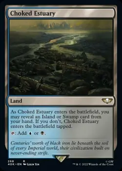 Choked Estuary - Surge Foil Light Play, English Magic the Gathering MTG Commande - Image 1
