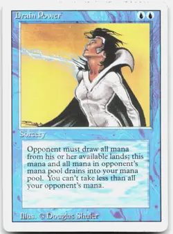 Drain Power Damaged Revised Edition Rare Magic: The Gathering - Image 1