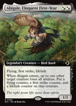 Abigale, Eloquent First-Year - Foil Extended Art ECL NM MTG - Image 1
