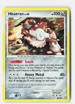 Heatran (DP Legends Awakened) 30/146 Deck Exclusives Pokemon Holo MP - Image 1