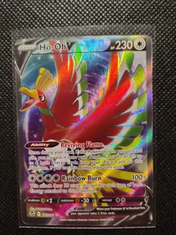 Pokemon TCG Ho-Oh V Ho-Oh Full Art 187/195 NM - Image 1