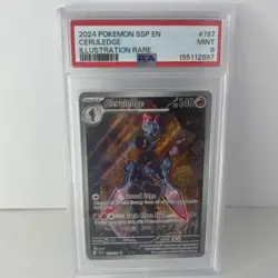 Pokemon Ceruledge 197/191 Sv08: Surging Sparks Illustration Rare Holo PSA 9 - Image 1