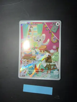 Minccino 182/162 Near Mint Illustration Rare Full Art Pokemon Temporal Forces - Image 1