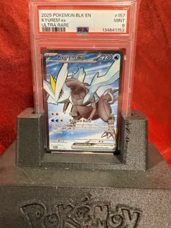 2025 Pokemon SV Black Bolt Kyurem ex Ultra Rare #157/086 PSA 9 - Image 3