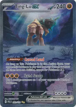 1x Ting-Lu ex - 263/193 - Special Illustration Rare Lightly Played Pokemon SV02 - Image 1