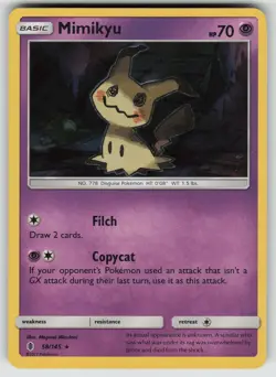 Mimikyu Holo Rare SM - Guardians Rising 58/145 NM Holofoil - Pokemon - Image 1