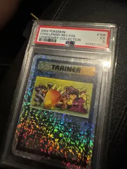 2002 POKEMON LEGENDARY COLLECTION #106 CHALLENGE!-REVERSE FOIL PSA 5 - Image 1