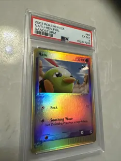2003 Pokemon Natu #69 Reverse Foil TCG EX Sandstorm Eseries PSA 6 Near Mint - Image 1