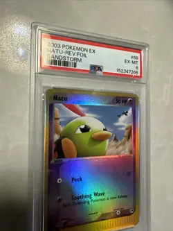 2003 Pokemon Natu #69 Reverse Foil TCG EX Sandstorm Eseries PSA 6 Near Mint - Image 2