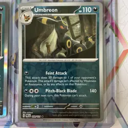 Pokemon TCG Umbreon Holo & Reverse Holo Prismatic Evolutions NM 033/131 Rare - Image 2