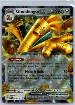 Gholdengo ex 139/182 Double Rare Paradox Rift Pokemon Near Mint - Image 1