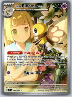 Lillie's Ribombee 164/159 Illustration Rare Journey Together Pokemon Near Mint - Image 1