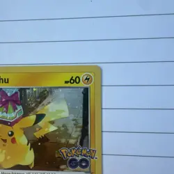 Pikachu Cosmo Holo SWSH234 Pokemon Go Black Star Promo Light play - Image 3