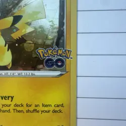 Pikachu Cosmo Holo SWSH234 Pokemon Go Black Star Promo Light play - Image 4