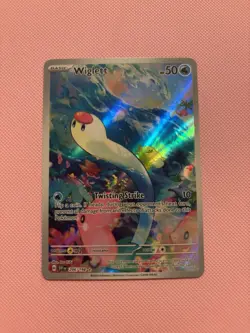 Pokemon Wiglett 206/198 SV01 Illustration Rare Holo 50 HP Twisting Strike - Image 1