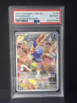 Cramorant 176/167 Twilight Masquerade Illustration Rare Holo PSA 10 Pokemon - Image 1