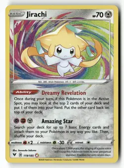 Jirachi 119/185 Amazing Rare Vivid Voltage Pokemon Holo Near Mint - Image 1