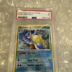 2009 POKEMON PLATINUM #2 BLASTOISE-HOLO PSA 5 - Image 2