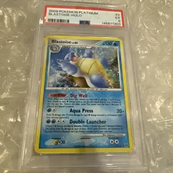 2009 POKEMON PLATINUM #2 BLASTOISE-HOLO PSA 5 - Image 3