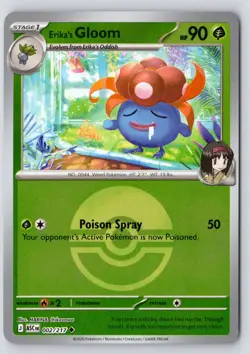 Erika's Gloom (Poke Ball) 002/217 Uncommon Ascended Heroes Reverse Holo NM - Image 1